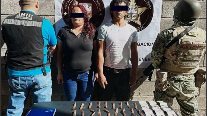 Cateo exitoso culmina en aseguramiento de narcóticos y captura de dos personas.