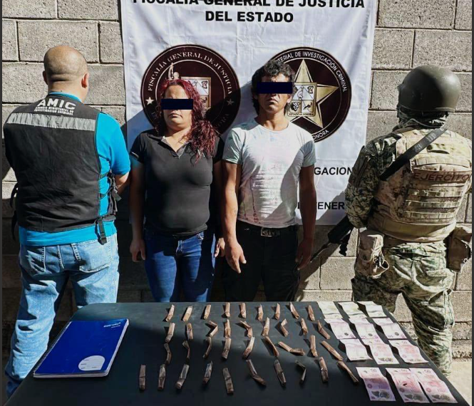 Cateo exitoso culmina en aseguramiento de narcóticos y captura de dos personas.