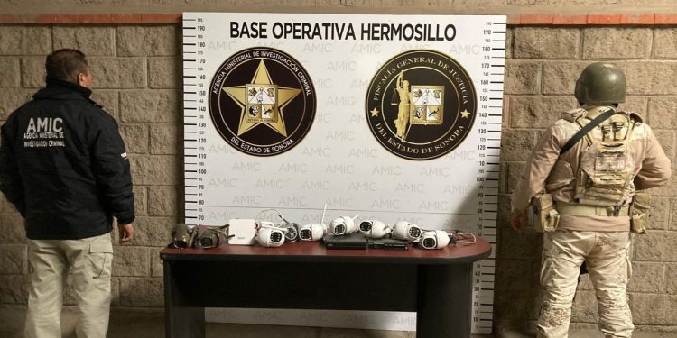 Aseguran dispositivos clandestinos de vigilancia en Hermosillo.