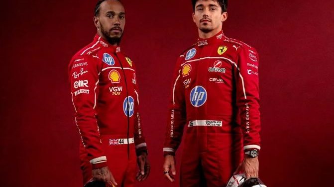 Lo que anticipa Ferrari de su coche 2025 con los monos de Hamilton y Leclerc.
