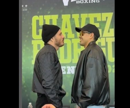 Omar Chávez supera peso pactado previo a combate ante Misael Rodríguez.