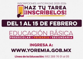 Mañana inician las Inscripciones Anticipadas del nivel básico para el ciclo escolar 2025-2026: SEC.