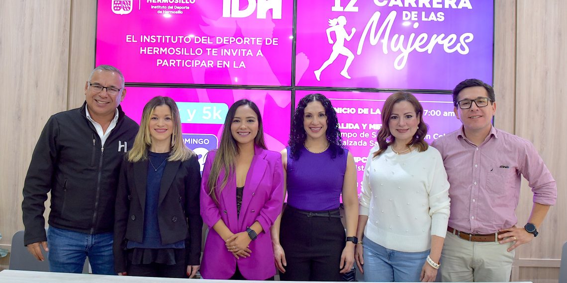 Invita Ayuntamiento de Hermosillo a la 12va Carrera de las Mujeres este 2 de marzo.