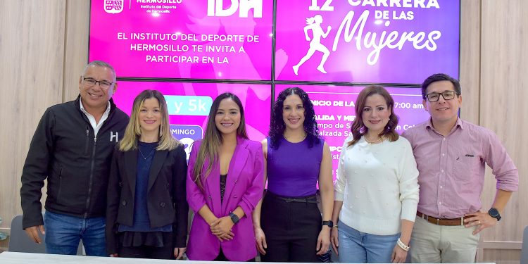 Invita Ayuntamiento de Hermosillo a la 12va Carrera de las Mujeres este 2 de marzo.