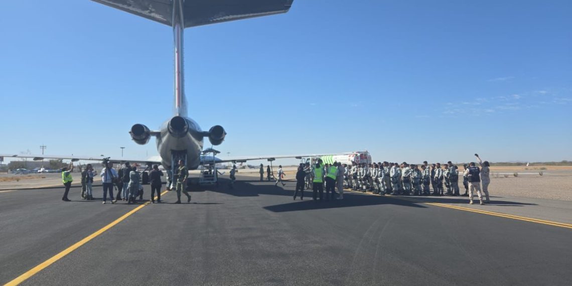 Llega mil 500 elementos de la Guardia Nacional a Sonora.