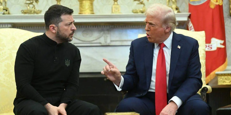 Trump y Zelenski discuten fuertemente durante reunión en la Casa Blanca.