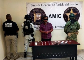 Capturan a presunto narcomenudista y aseguran droga en cateo en San Luis Río Colorado.