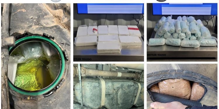 Disminuyen aseguramientos de droga entre Arizona y Sonora en enero de 2025.