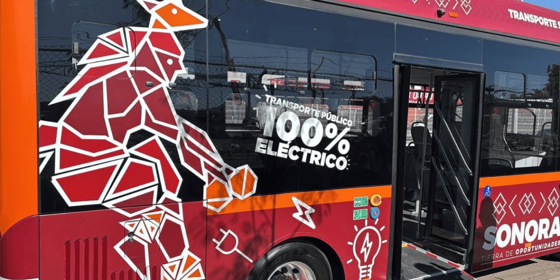 Sonora transforma el transporte público en Hermosillo con unidades eléctricas a través del Plan Sonora.