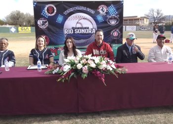 Inician las acciones de la Liga de beisbol del Río Sonora.