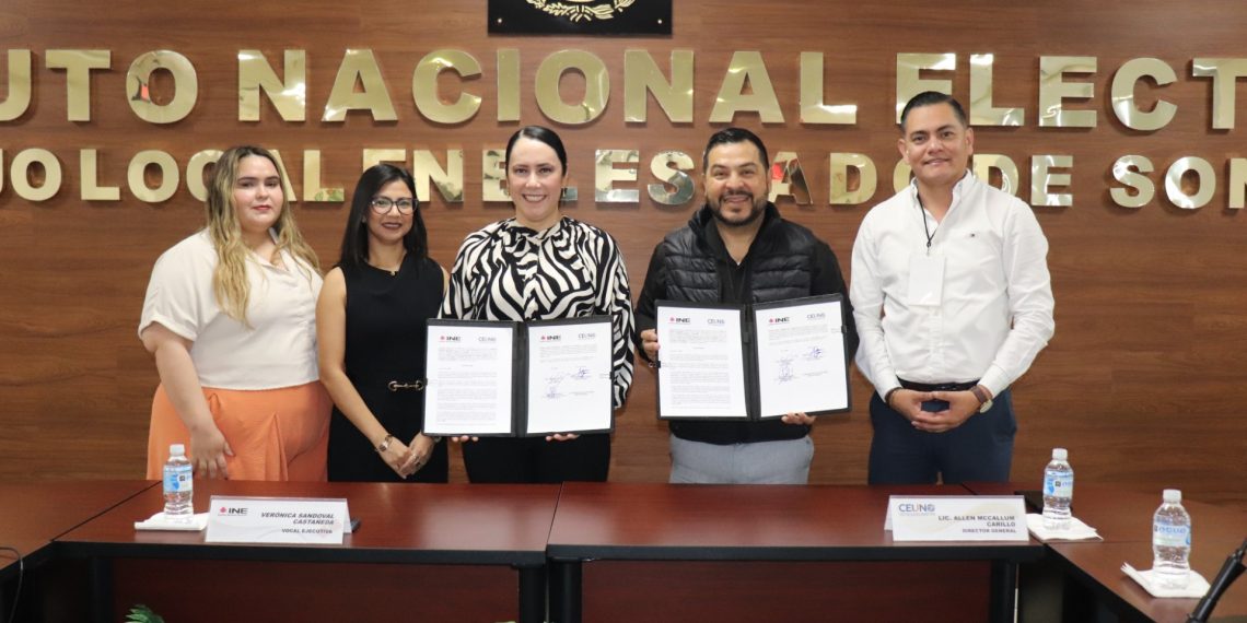 INE y CEUNO colaborarán en la promoción de la participación ciudadana estudiantil.