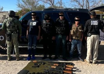 Operativo AMIC-DEFENSA en Sonoyta deja cuatro detenidos con armas de fuego.
