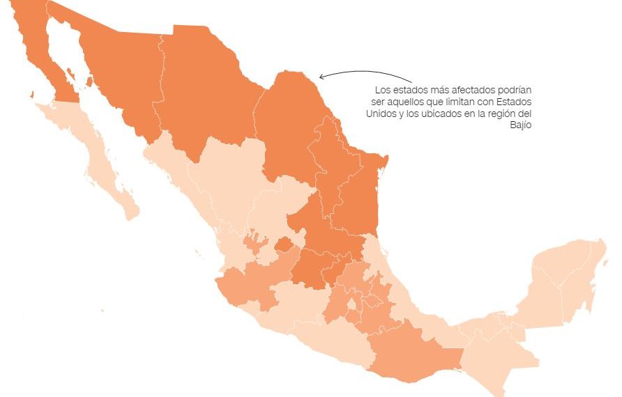 Sonora uno de los estados de México que se verían más afectados por los aranceles del Gobierno de Trump.