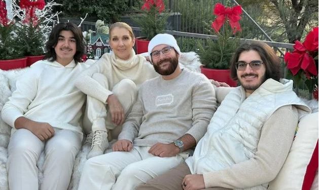 Los mellizos de Celine Dion reaparecen en una foto y el parecido a su fallecido padre es impresionante.
