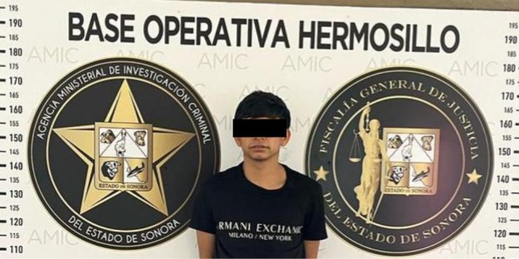 Capturan a objetivo criminal tras cateo realizado en Hermosillo por AMIC y SEMAR.