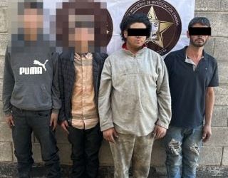 Operativo AMIC y Guardia Nacional asegura a cuatro personas por narcomenudeo en Hermosillo.