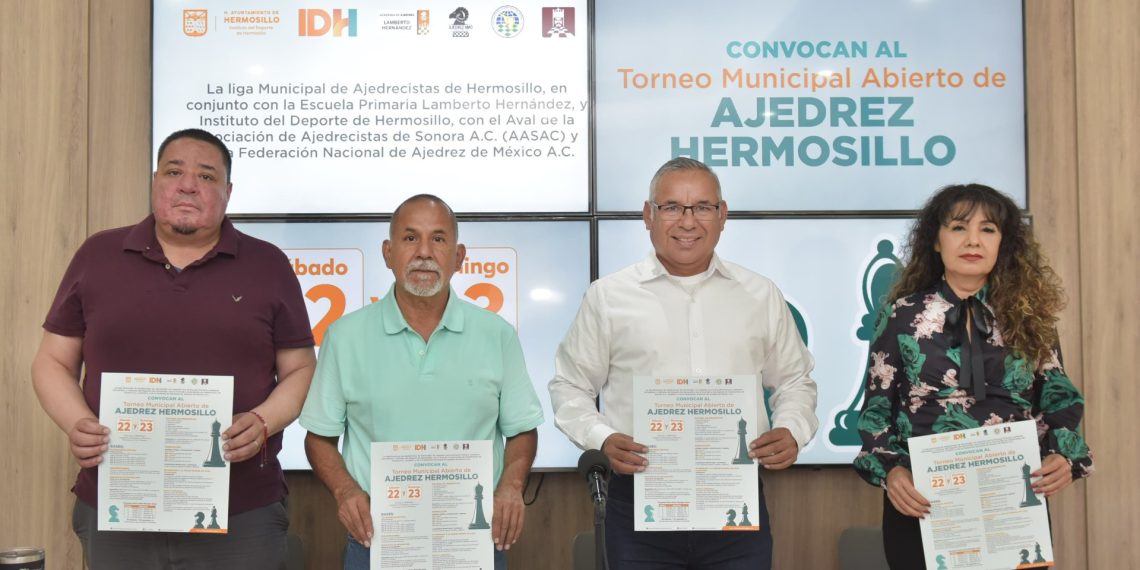 Invitan a torneo Municipal Abierto de Ajedrez Hermosillo 2025.