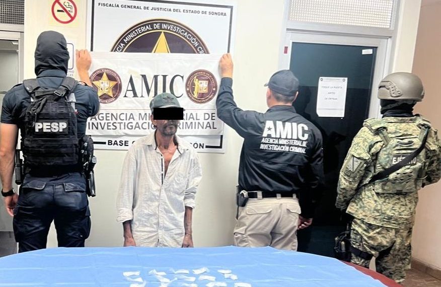 Operativo en San Ignacio Río Muerto y Cajeme asegura armas, droga y vehículo robado.