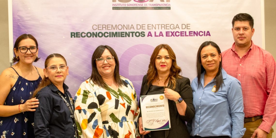 Reconoce ISTAI a Gobierno de Hermosillo por lograr una calificación de 100 en transparencia.