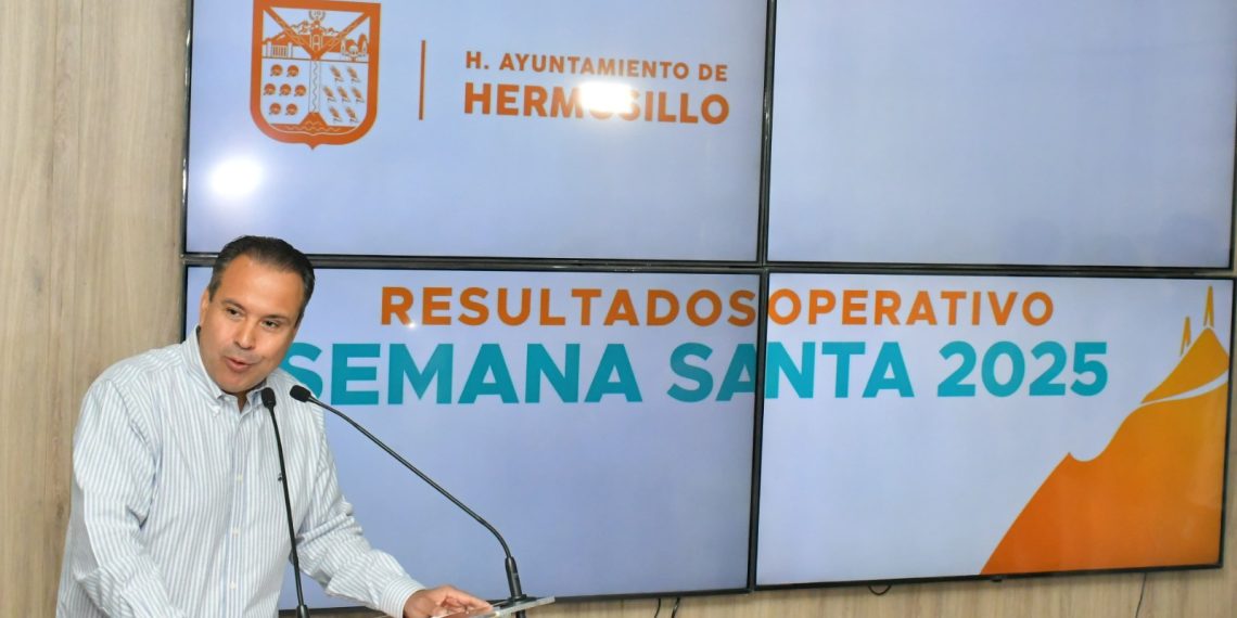 Celebra Toño Astiazarán Semana Santa blanca, ordenada, limpia y segura en Hermosillo.