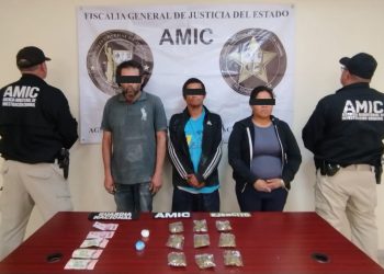 Tres personas y narcótico fue asegurado en cateo realizado por AMIC-DEFENSA-Guardia Nacional.