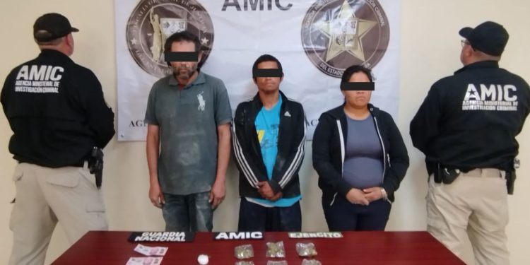 Tres personas y narcótico fue asegurado en cateo realizado por AMIC-DEFENSA-Guardia Nacional.