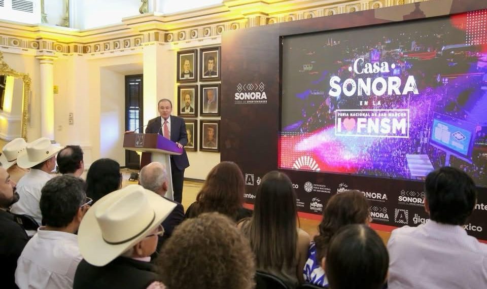 Impulsa Gobernador Durazo proyección nacional de Sonora en la Feria de San Marcos 2025.