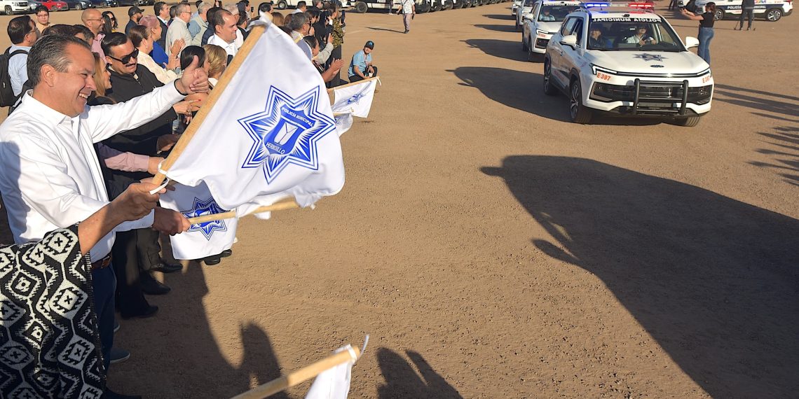 Entrega Toño Astiazarán 60 nuevas patrullas eléctricas para blindar a Hermosillo, suman ya 284.