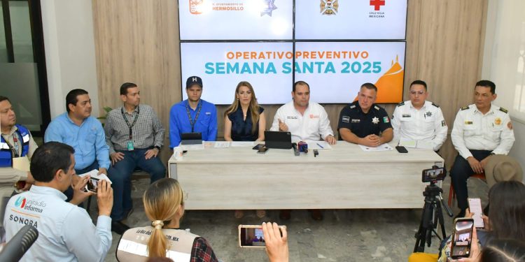 Coordina Ayuntamiento de Hermosillo Operativo de Semana Santa 2025 con seguridad y orden para vacacionistas.