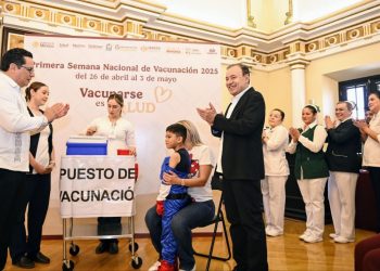Encabeza Gobernador Durazo inicio de la Primera Semana Nacional de Vacunación 2025 “Vacunarse es Salud”.