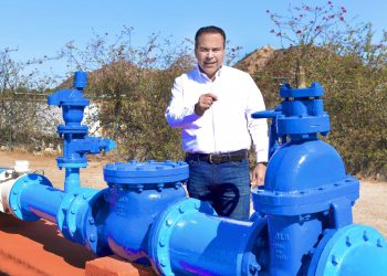 Informa Toño Astiazarán avance en inversión para abasto de agua con más pozos, telemetría y planta tratadora.