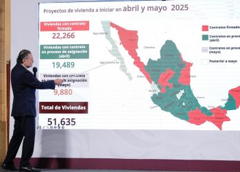 En abril inició la construcción de 22 mil 266 viviendas y para mayo se estarán edificando 51 mil 600: Octavio Romero.