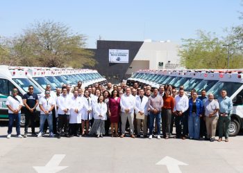 Fortalece IMSS en Sonora su servicio con llegada de 49 nuevas ambulancias.