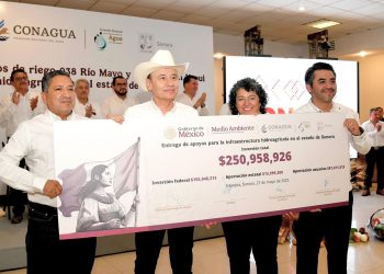 Gobernador Durazo logra acuerdo histórico para tecnificación de riego en el Mayo y el Yaqui.