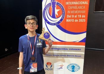 Mateo Ruíz, de la CTM Sonora, obtiene tercer lugar Campeonato Internacional de Ajedrez en La Habana, Cuba.