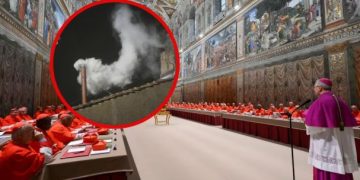 Humo negro: No hay papa tras la primera votación del cónclave.