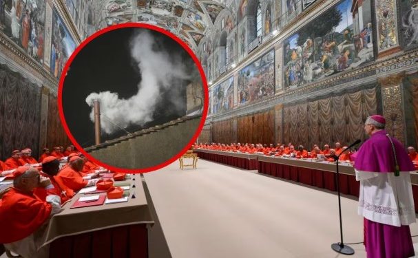 Humo negro: No hay papa tras la primera votación del cónclave.