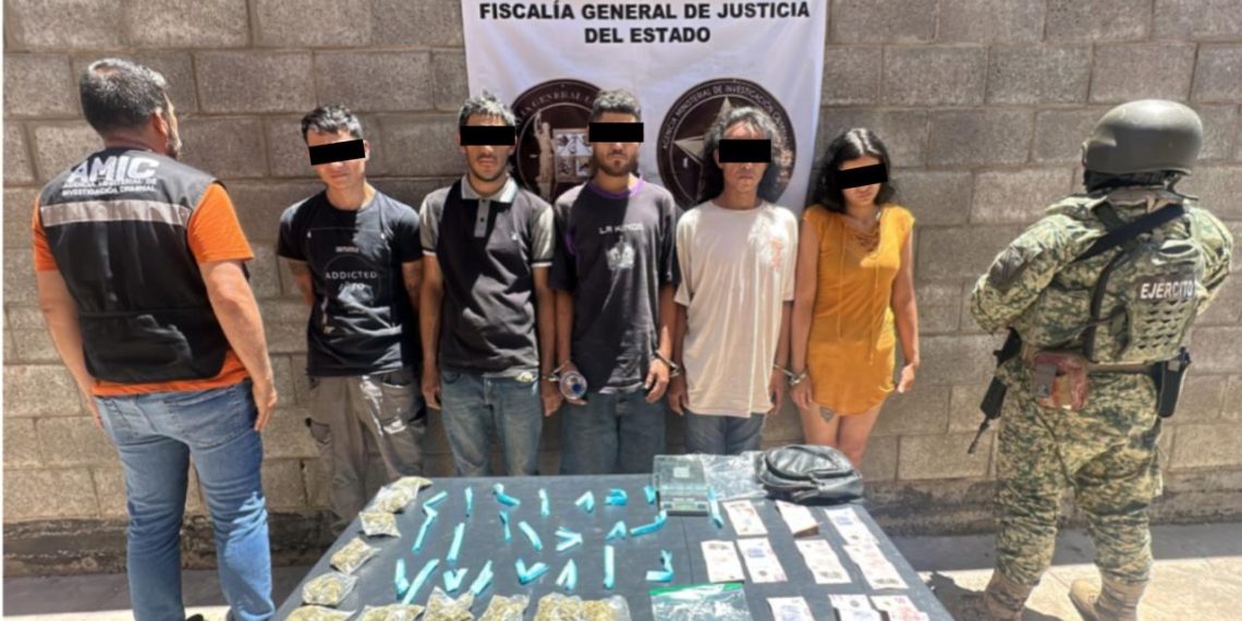 Capturadas cinco personas durante cateo realizado en Hermosillo.