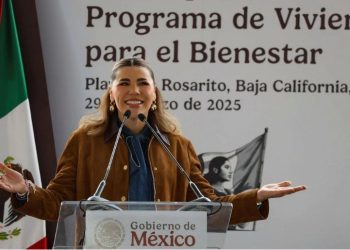 EU revoca visa de no inmigrante a Marina del Pilar, gobernadora de Baja California, y a su esposo.