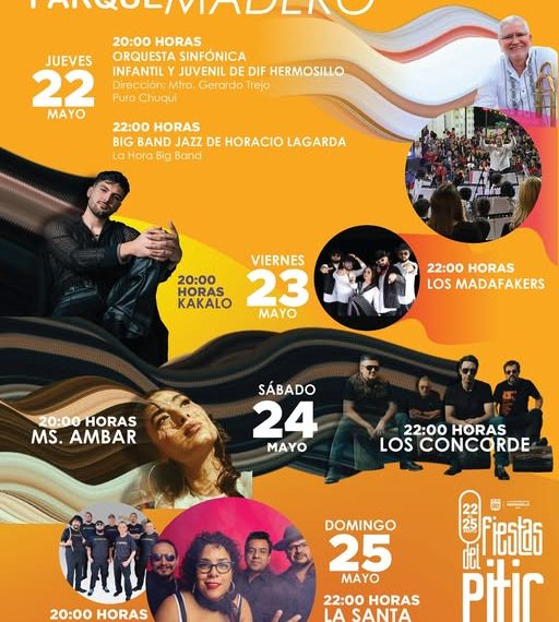 Tendrá el Parque Madero variado programa artístico durante las Fiestas del Pitic 2025.