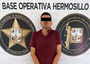 Captura AMIC a implicado en robo con violencia de motocicleta en Hermosillo.