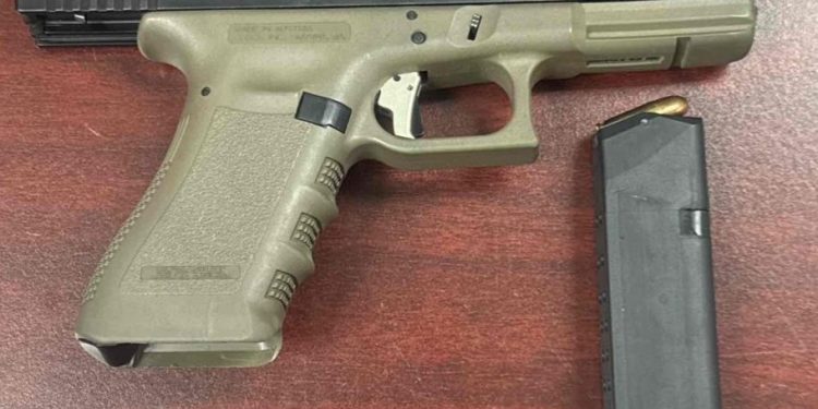 Detienen en Nogales a persona con narcótico y arma.