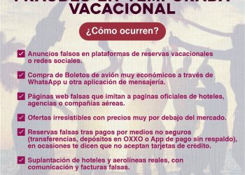 Unidad Cibernética del Gobierno de Sonora emite recomendaciones para prevenir fraudes en periodo vacacional.
