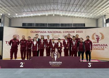 Destaca Sonora con cinco medallas en la Olimpiada Nacional de Trampolín.