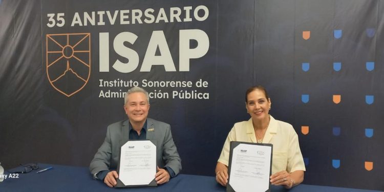 Firman convenio Agua de Hermosillo con ISAP para ofrecer posgrados con descuentos a trabajadores y sus familias.