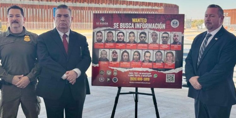Refuerzan cooperación binacional con nueva lista de objetivos del programa “Se Busca Información” en Yuma, Arizona.