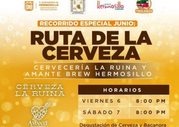 Regresa la Ruta de la Cerveza al Trolebús de Hermosillo con sabor y diversión en junio.