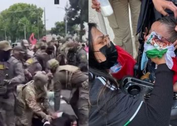 Al menos 11 mexicanos detenidos en violenta redada migrante en Los Ángeles.