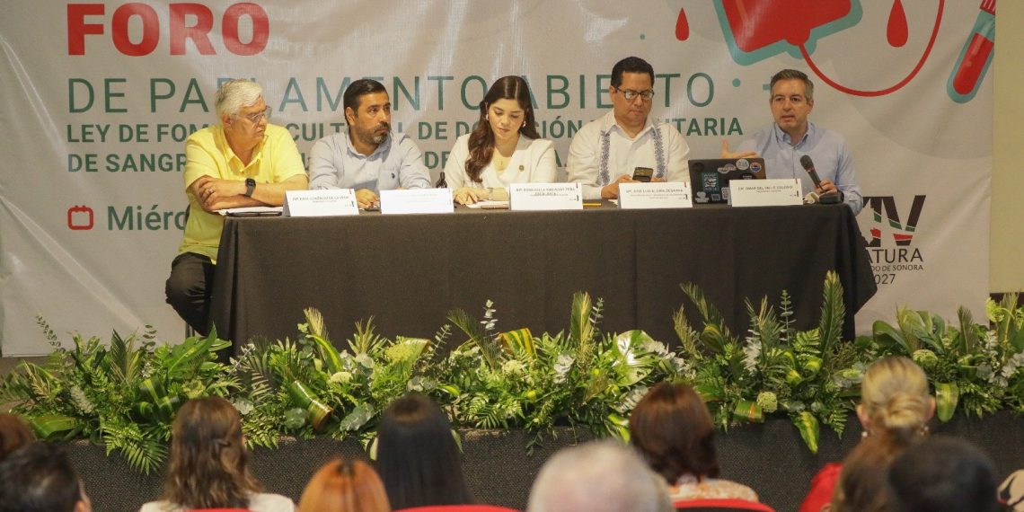 Celebra Congreso de Sonora foro de consulta “Dona Sangre, Dona Vida”.