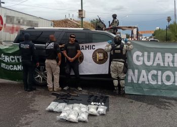 Sujeto es capturado en Santa Ana con armas, droga y vehículo robado en el extranjero.